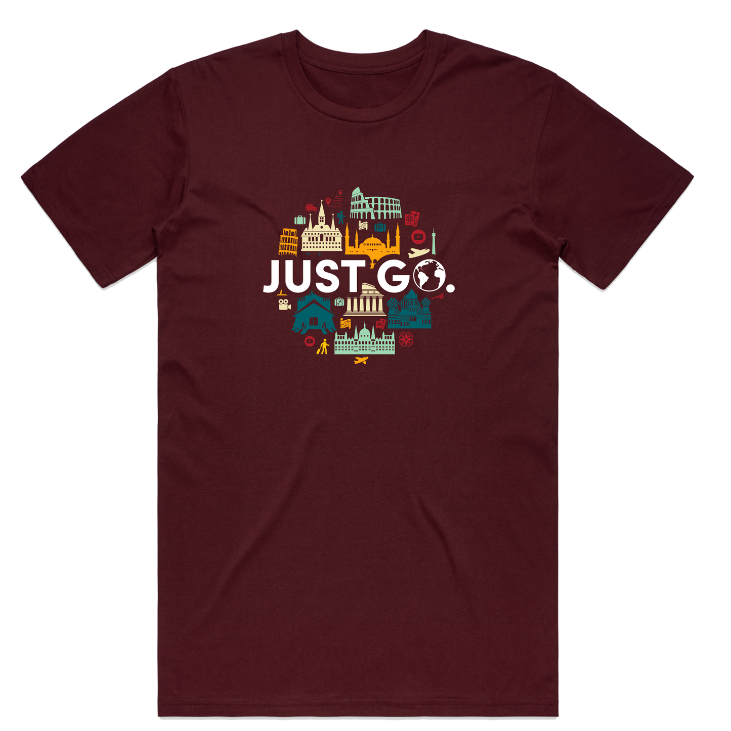 Europe Tee | Maroon