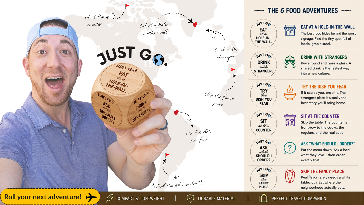 JUST GO. Food Adventure Dice