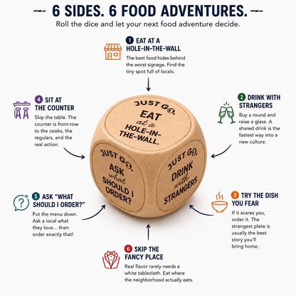 JUST GO. Food Adventure Dice
