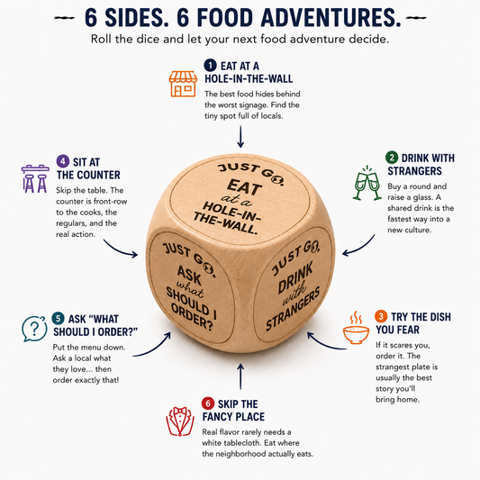 JUST GO. Food Adventure Dice