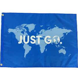 Just Go Flag | Blue